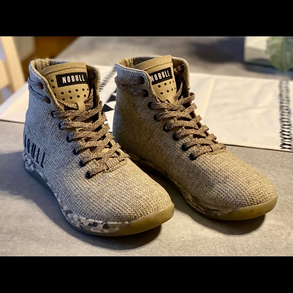 Nobull High Top Earth Heather Trainers 8.5M/10W